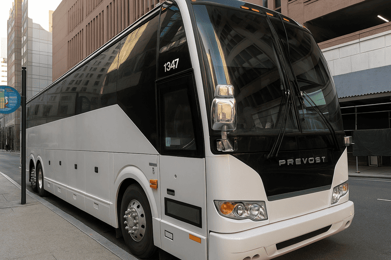 a Charter Bus Rental Jonesboro coach bus